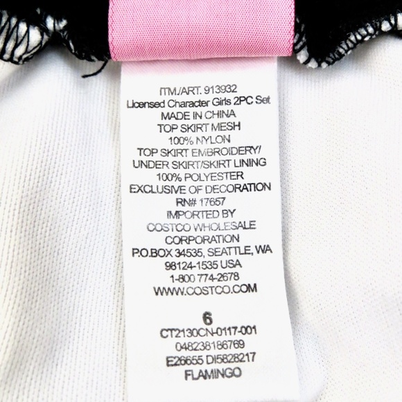 Disney Girls Minnie Mouse Tulle Skirt Embroidered Minnie Mouse Bows Pink SZ 6 - Picture 7 of 7